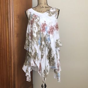 Handkerchief hem top.